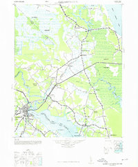 1948 Map of Elizabeth City, NC — High-Res, 1976 Print | Pastmaps